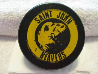 Hometown Hockey St John Beavers Puck