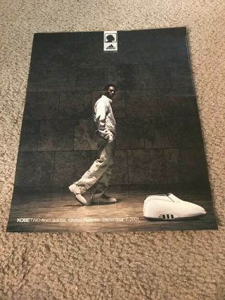 2001 Adidas " Kobe Two " Kobe Bryant Basketball Shoes Poster Print Ad Pre - Nike