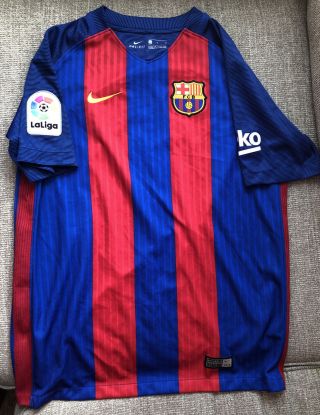 Lionel Messi Fc Barcelona Nike Jersey Youth Large