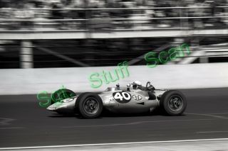 1967 Indy Car Racing Photo Negative Gordon Parnelli Jones Turbine Indy 500