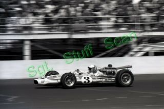 1967 Indy Car Racing Photo Negative Gordon Johncock Gerhardt / Ford Indy 500