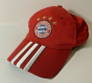 Adidas Fc Bayern Munich Red Football Soccer Hat
