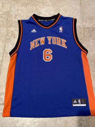 York Knicks Tyson Chandler Youth Large Adidas Nba Basketball Jersey 6