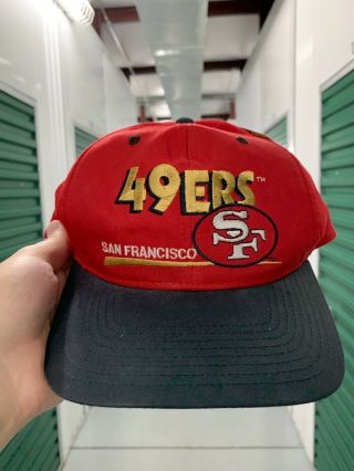 Nwt Vintage San Fransisco 49ers Eastport Snapback Hat Spellout 90s