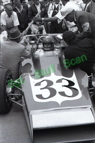 1971 Indy Car Racing Photo Negative Dick Simon Indy 500