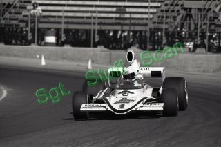 1975 Imsa Formula 5000 Racing Photo Negative Brian Redman Riverside,  Ca.