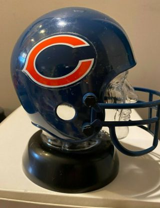 Vintage 80s Nfl Chicago Bears Football Helmet Bank Niagara Erie Pa Usa Made