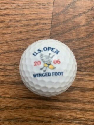 2006 Us Open Winged Foot Golf Ball - - Logo - Tiger