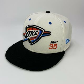 Era Okc Oklahoma City Thunder 35 Kevin Durant Adjustable Hat White