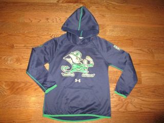 Under Armour Cold Gear Youth Notre Dame 2015 Shamrock Series Hoodie Sz.  Sm