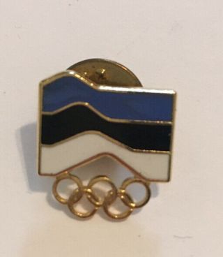 1990s Olympic Estonia Noc Pin Badge