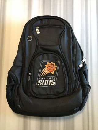 Nba Phoenix Suns Basketball Denco Black Backpack Book Bag