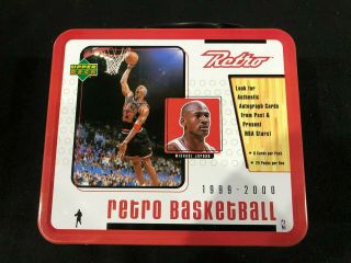 1999 - 2000 Upper Deck Ud Retro Lunch Box Michael Jordan Chicago Bulls
