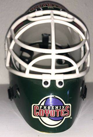 VTG Riddell Phoenix Coyotes Mini Goalie Hockey Helmet Jersey NHL 2