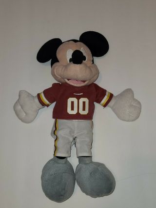 Mickey Mouse Nfl Washington Redskins Football Team Disney Plush Figure 16 "