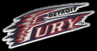 2001 - 04 Detroit Fury Arena Football Vintage 3.  75 " Defunct Team Logo Patch