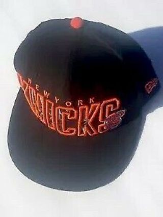 Era 59fifty 5950 Nba York Knicks Black Orange Cap Hat Size 7 1/2