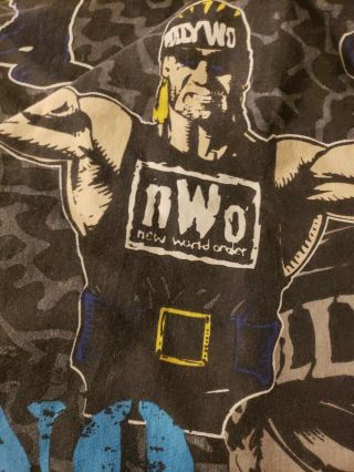 1998 NWO WCW full double Fitted Sheet Hollywood Hogan mach man randy savage 3