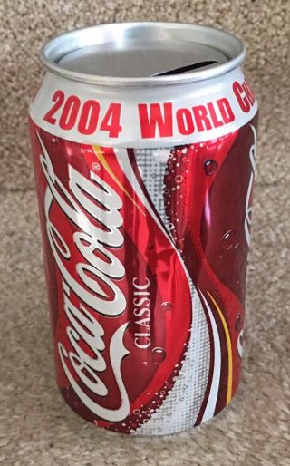 2004 Boston Red Sox World Champions Coca - Cola Can Bank