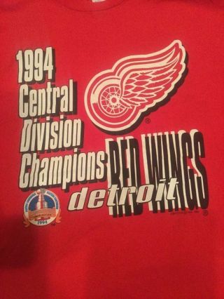 Detroit Red Wings Vintage 1994 Shirt Xl C1