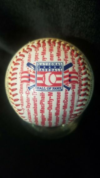 National Baseball Hall Of Fame Souvenir Baseball By Rawlings