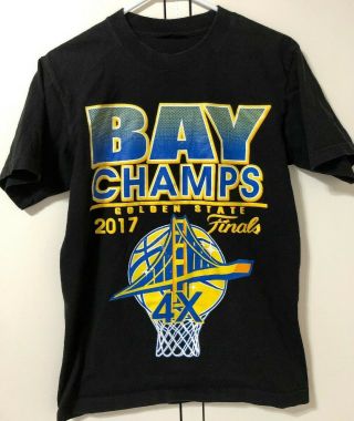 Nba Playoffs Golden State Warriors T - Shirt Black 2017