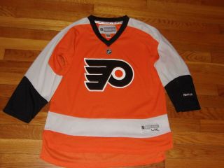 Reebok Philadelphia Flyers Long Sleeve Hockey Jersey Boys Large/xl