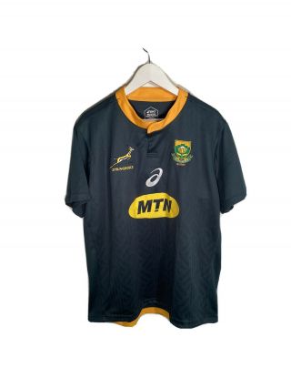 South Africa Springboks Asic Rugby Jersey Size Mens 2xl