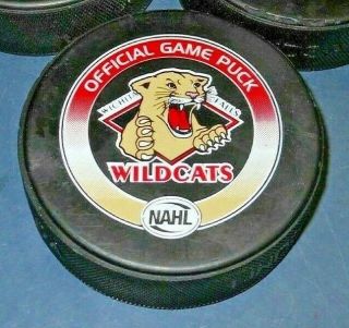 Official Game Puck Wichita Falls Wildcats Nahl Hockey Canada Lindsay