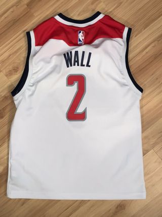 Adidas Swingman JOHN WALL Wizards Jersey Boys M Youth NBA Washington Flawless 2