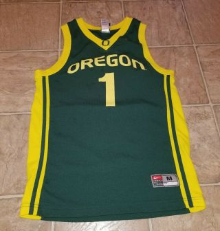 Nike Oregon Ducks Jersey Sz M Kids 1 Basketball Tank Top B4
