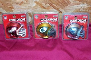 Riddell Coca Cola Dallas Cowboys Green Bay Mini Color Chrome Nfl Football Helmet