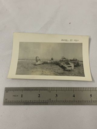 Ww2 Photo Forms Vets Estate “jerry Ju 88” Crashed Camouflage Plane