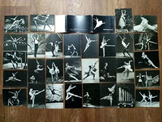 1970 Soviet Ballet Rare Ussr Russian Soviet Vintage Ful Set 30 Postcards