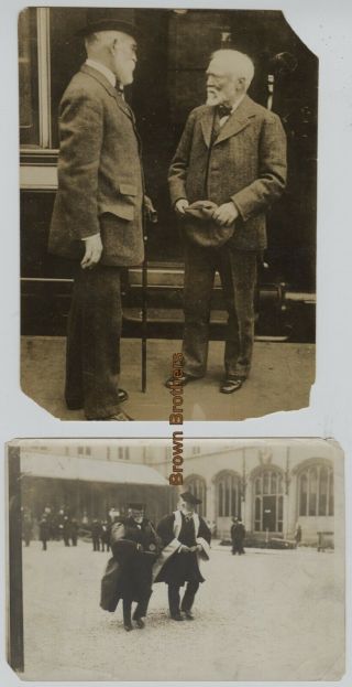 1900s Industrialist Andrew Carnegie W/ James Bryce & Aberdeen Degree Photos (2)