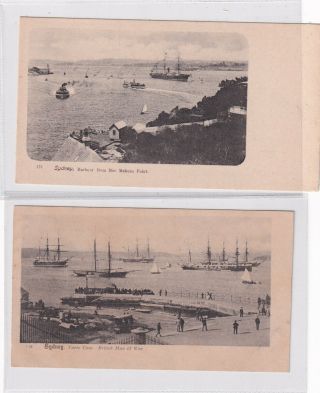 Vintage Postcard 2 X Very Early Sydney Nsw 1900s