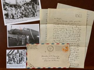 Wwii Letter Group,  P - 40,  P - 47 & P - 38 Fighter Pilot,  1 Japanese Kill,  Ww2 Photos