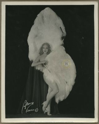 Vintage Burlesque Cabaret Actress Photograph Vaudeville Sally Rand C.  1930s