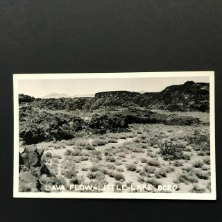 Vintage Little Lake California Lava Flow Rrpc Real Photo Postcard Unposted Inyo