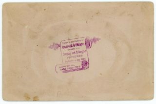 RARE Crockwell & Ottinger Cabinet Card Duck Hunt Utah Mormon LDS Salt Lake City 2