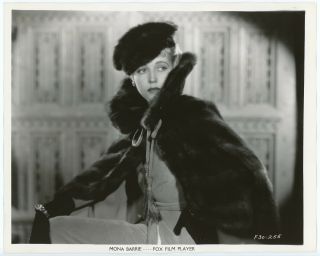 Vintage 1935 Art Deco High Glamour Photograph Mona Barrie By Otto Dyar