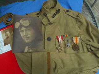 Ww1 Us Army Aviation Officers Uniform.  Tunic And Pants,  Photos