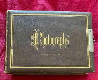 1860s Cdv Photo Album Ny - Pa - England - Chicago - San Francisco - 58 Photos