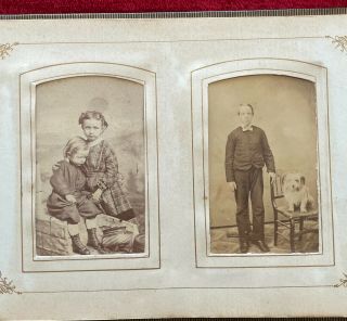 1860s CDV PHOTO ALBUM NY - PA - ENGLAND - CHICAGO - SAN FRANCISCO - 58 PHOTOS 2