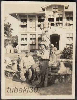 Q8 Ww2 Philippine Campaign Photo Japanese Soldiers Mckinley Army Hospital Manila