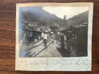 China Old Photo Chinese Village Railway Station Yunnan Yunam 1906