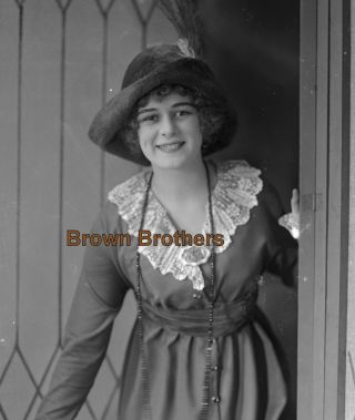 1900s Ny Vitagraph Studios Actress Anita Stewart Photo & Glass Camera Negative 2