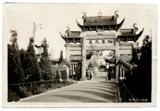 Old China Gate W/ Stone Horses Photo Ming Graves / Tombs & Peking / Nanking ?