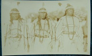 Vintage 1928 Sioux Native American Rppc Real Photo Indian Squaws Bell 719