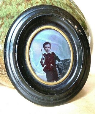 - Civil War Drummer Boy 1/9th Plate Tintype Photograp Period Framed